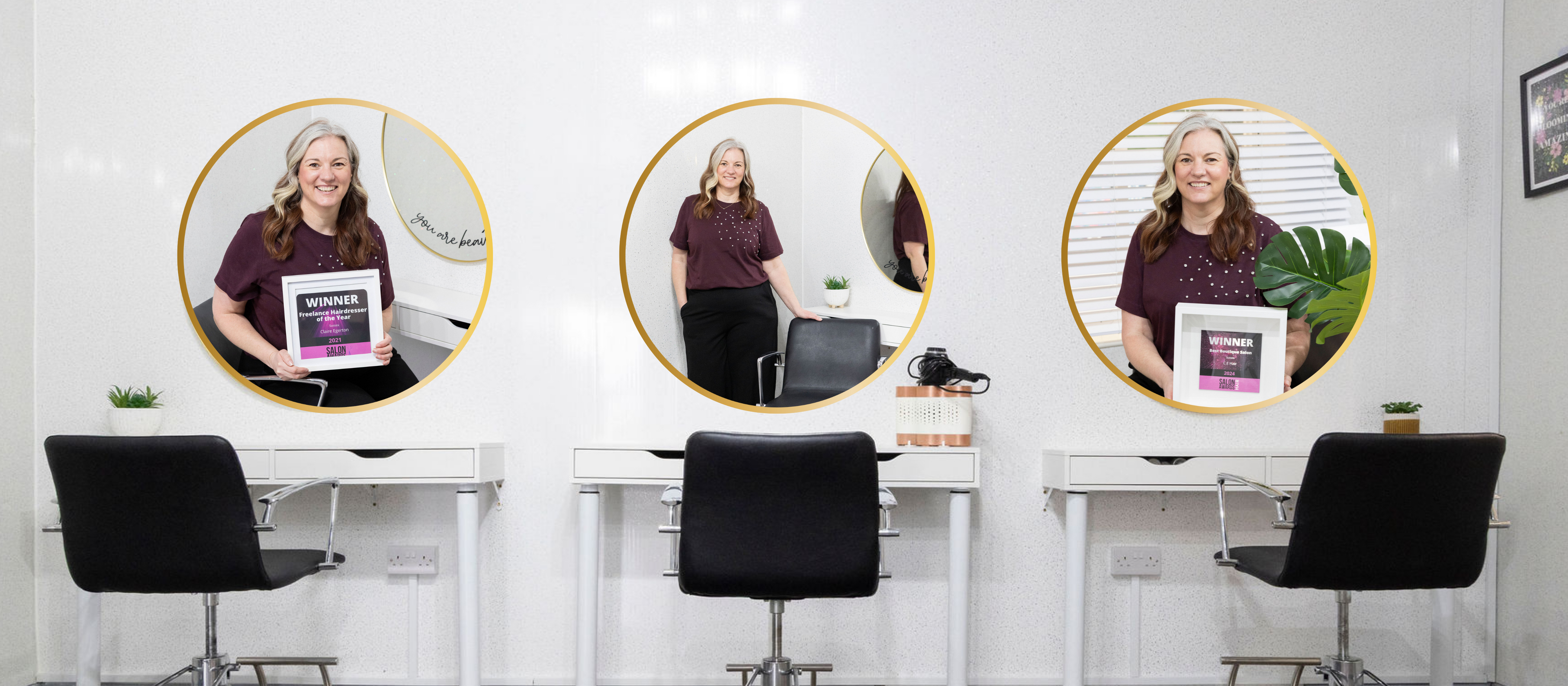 Bright, stylish salon space available for hire near Chichester – perfect for filming and creative content