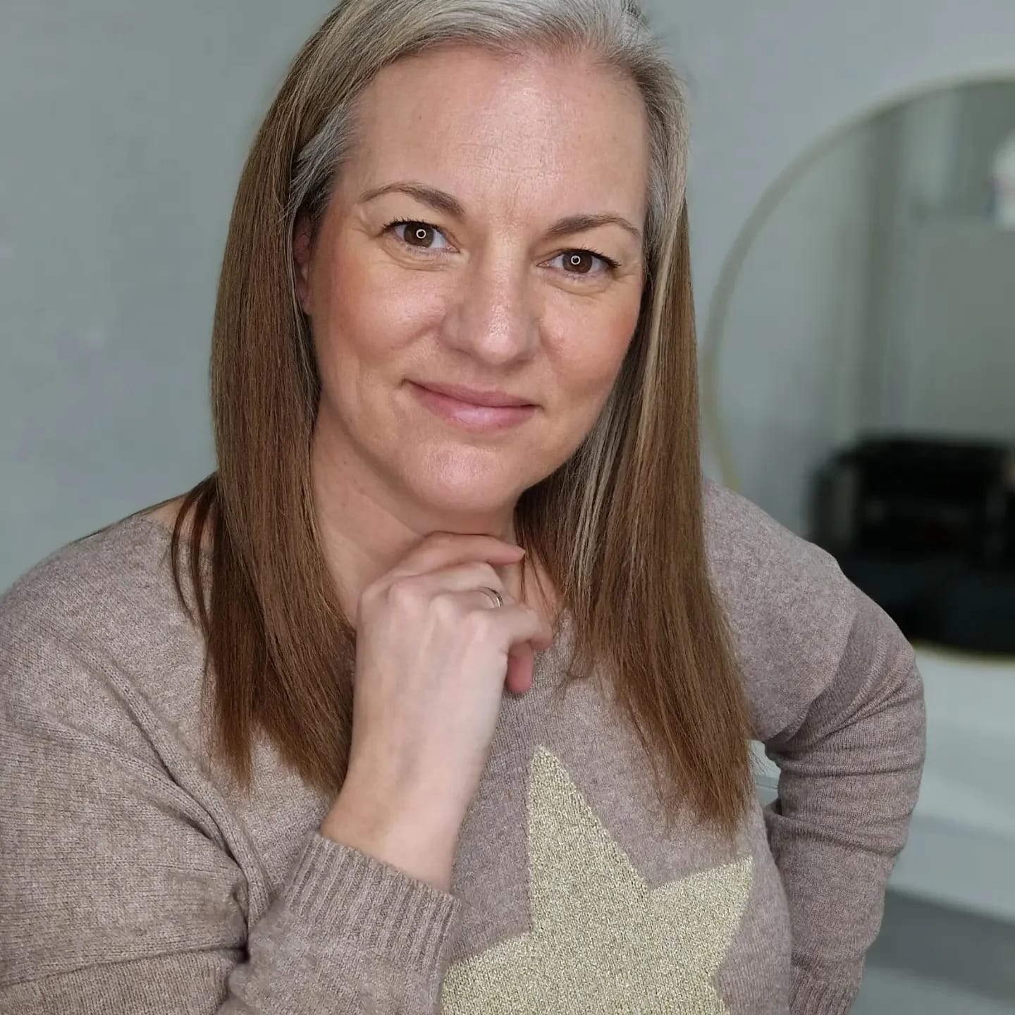 A natural photo of Claire Egerton from CE Hair in her salon in Wittering Walk