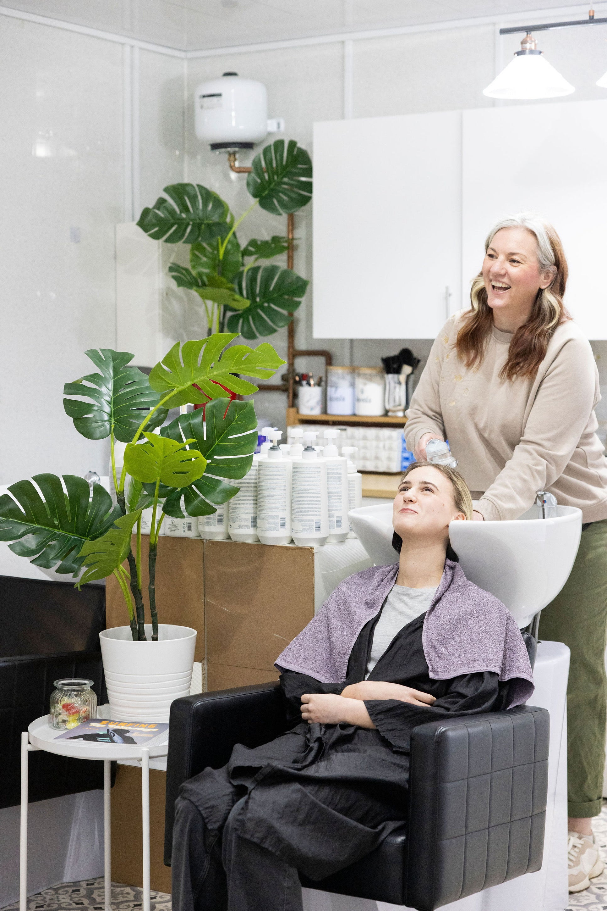 C.E Hair salon workstations available for freelance hairdressers to rent